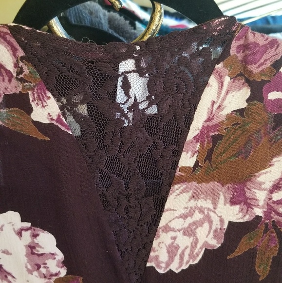 Gorgeous Open Draped Floral Print Cardigan - Picture 2 of 4